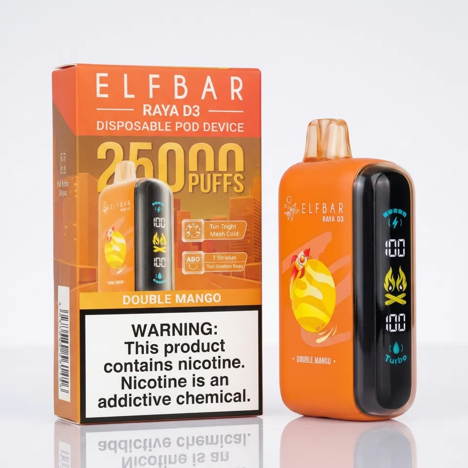 ELFBAR RAYA D3 25000 Double Mango — Double Mango available at Vape Culture
