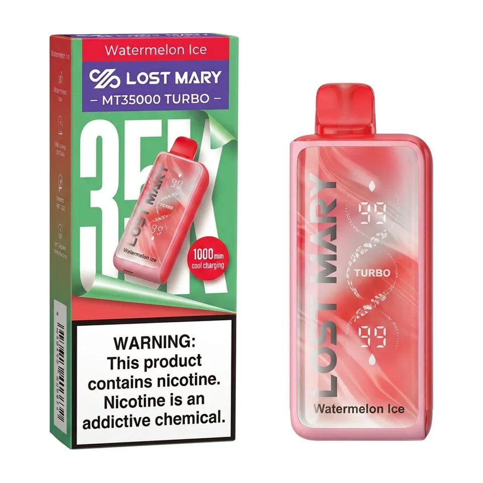 Lost Mary Watermelon Ice 35K Puffs Turbo — Watermelon Ice available at Vape Culture