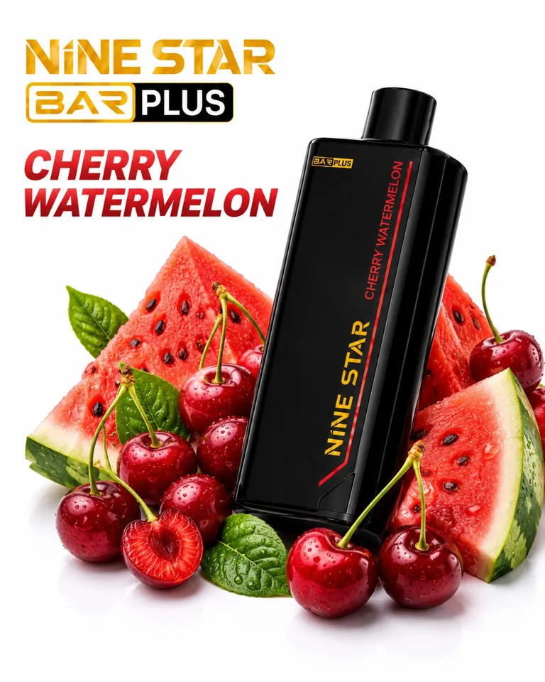 Nine Star Bar Plus Pod Cherry Watermelon — Cherry Watermelon available at Vape Culture
