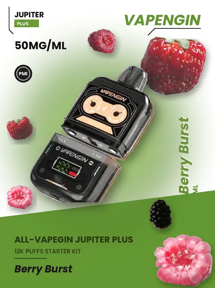Vapengin Jupiter Plus Starter Kit Berry Burst — Berry Burst available at Vape Culture