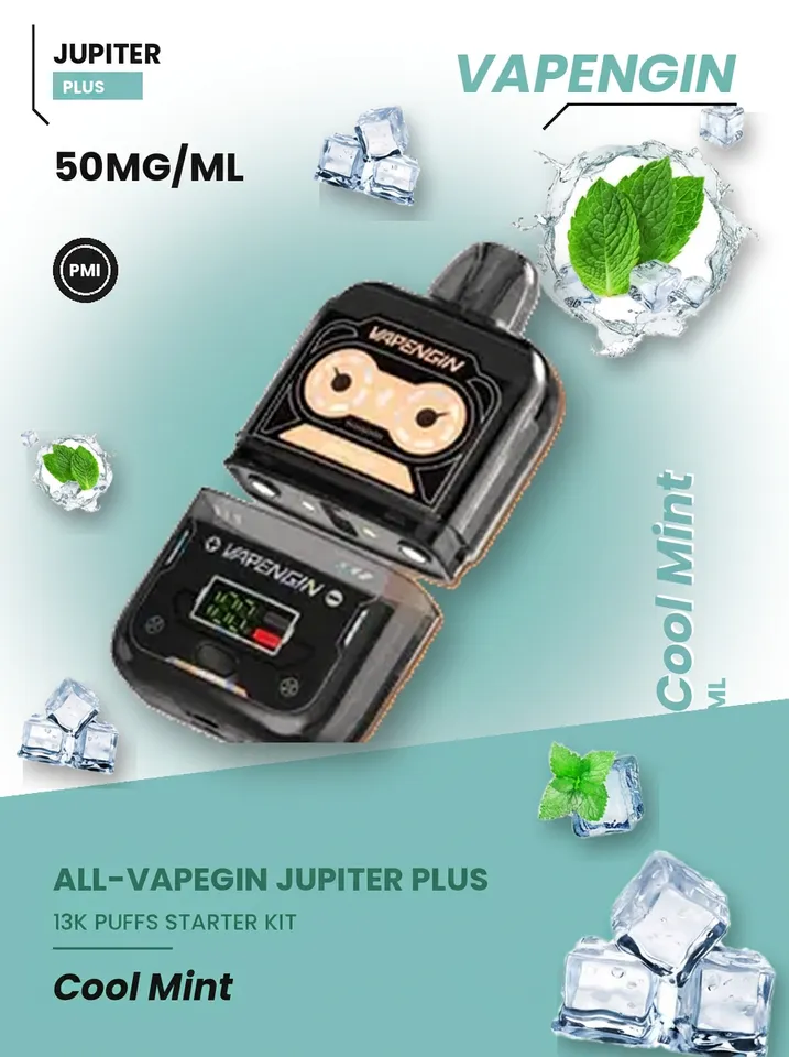 Vapengin Jupiter Plus Starter Kit Cool Mint — Cool Mint available at Vape Culture