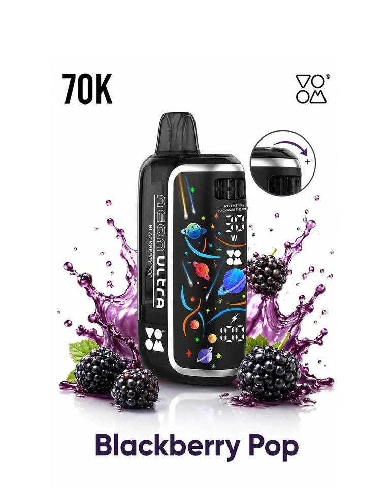VOOM Neon Ultra 70K Blackberry Pop — Blackberry Pop available at Vape Culture